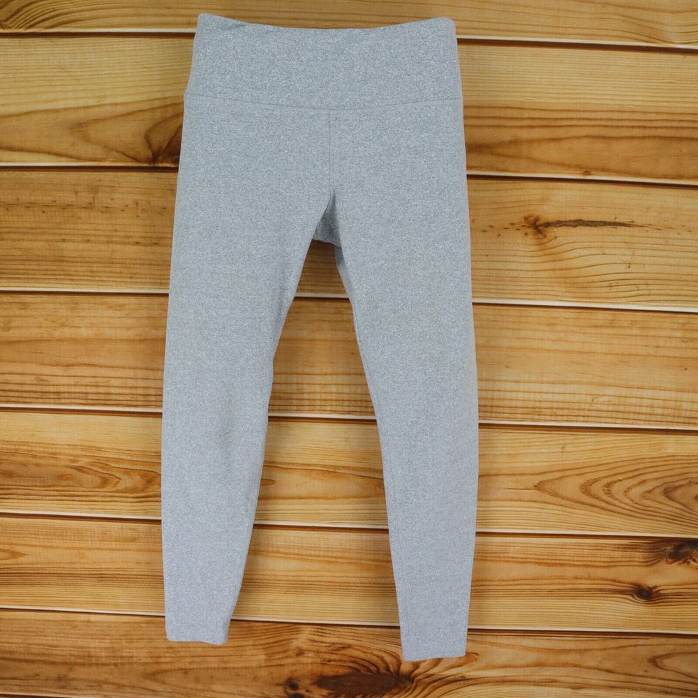 Kyodan Ankle Leggings Womens Size S Gray Heathered NYLON-Blend RISE: 8.5 INCHES‎